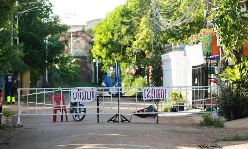 Thủ đô Vientiane (Lào) ghi nhận nhiều ca lây nhiễm trong cộng đồng. Ảnh: Tân Hoa Xã