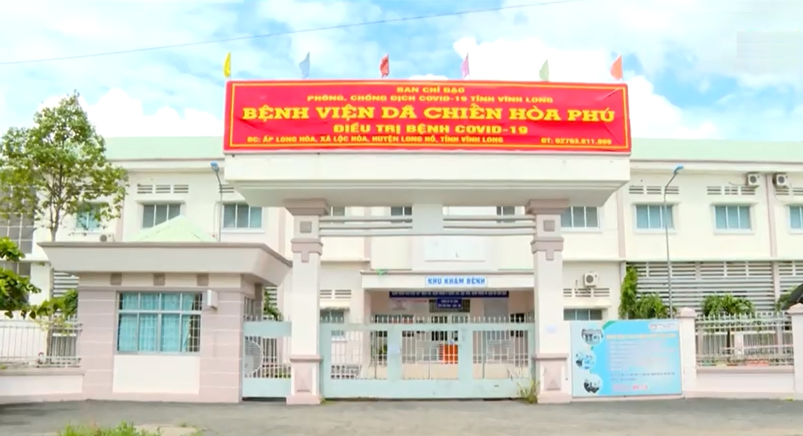 Một bệnh viện dã chiến vừa thành lập đặt tại Thị xã Bình Minh, tỉnh Vĩnh Long.