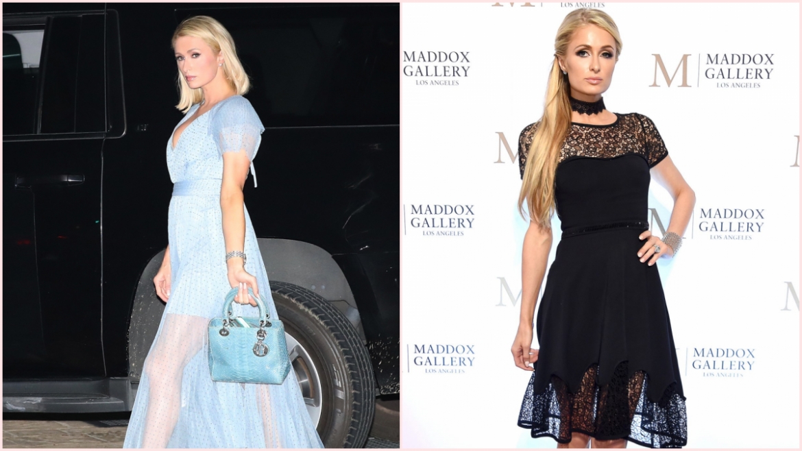 paris hilton dien dam goi cam khoe dang thon, xoa tan tin don mang thai hinh anh 7