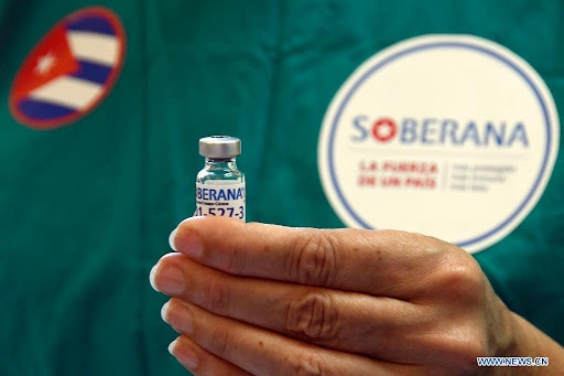 Cuba phê duyệt sử dụng khẩn cấp vaccine ngừa Covid-19 Soberana 2. Ảnh: News.cn