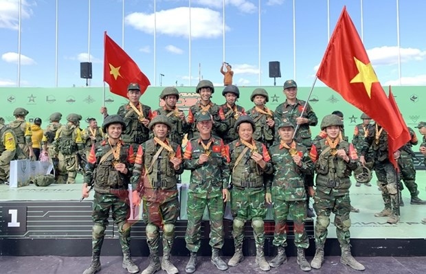 vietnamese chemistry team performs well at 2021 int l army games picture 1