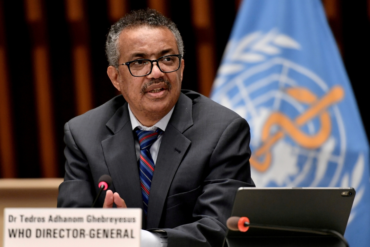 Tổng Giám đốc WHO Tedros Adhanom Ghebreyesus. Ảnh: Reuters