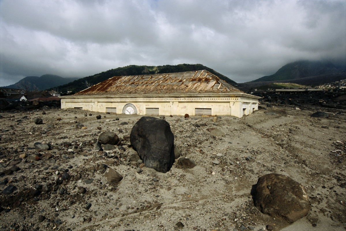 Khu vực trước đây ở Montserrat đã bị chôn vùi bởi một vụ phun trào núi lửa. Ảnh: Christopher Pillitz/Getty Images