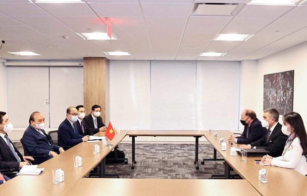 president phuc receives leaders of us enterprises in new york picture 1 president phuc receives leaders of us enterprises in new york picture 1