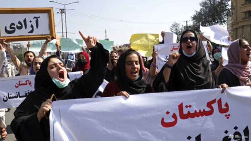 Người Afghanistan biểu tình ở thủ đô Kabul ngày 7/9. Ảnh: AP