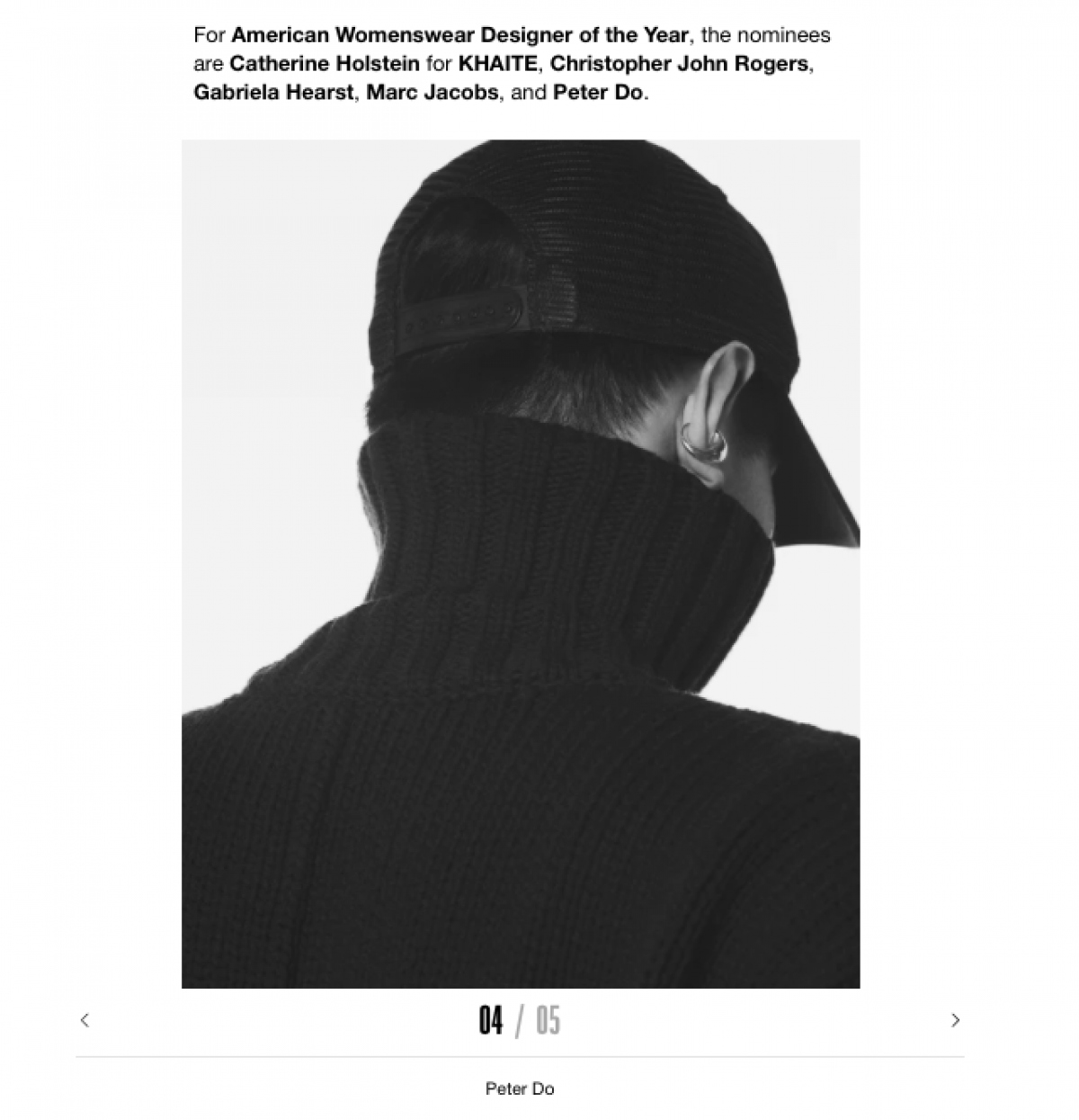 vietnamese-american peter do nominated for cfda award picture 1