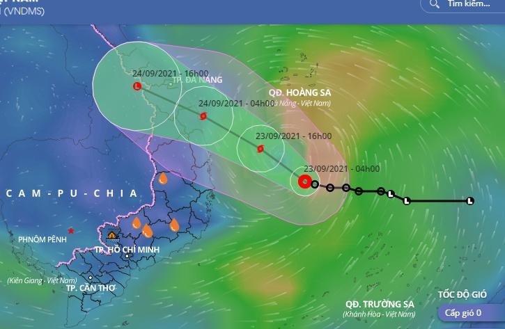 Áp thấp nhiệt đới có khả năng mạnh lên thành bão, ảnh hưởng các tỉnh miền Trung từ tối nay.