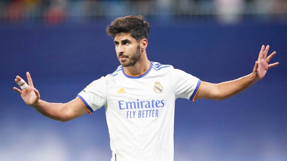 Asensio ghi hat-trick vào lưới Mallorca nhưng không ăn mừng (Ảnh: Getty).