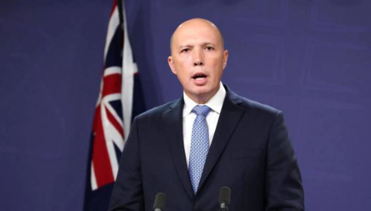 Bộ trưởng Quốc phòng Australia Peter Dutton. (Nguồn: Getty Images)