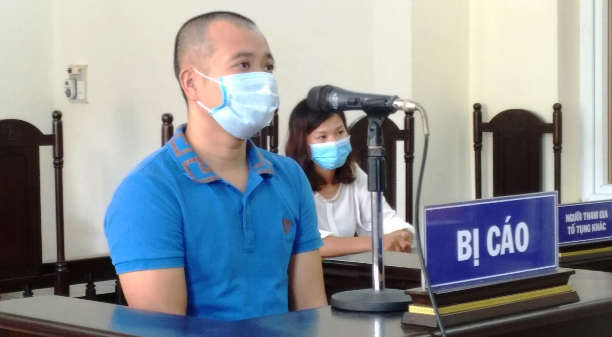 Bị cáo Lương Thanh Tùng tại phiên tòa