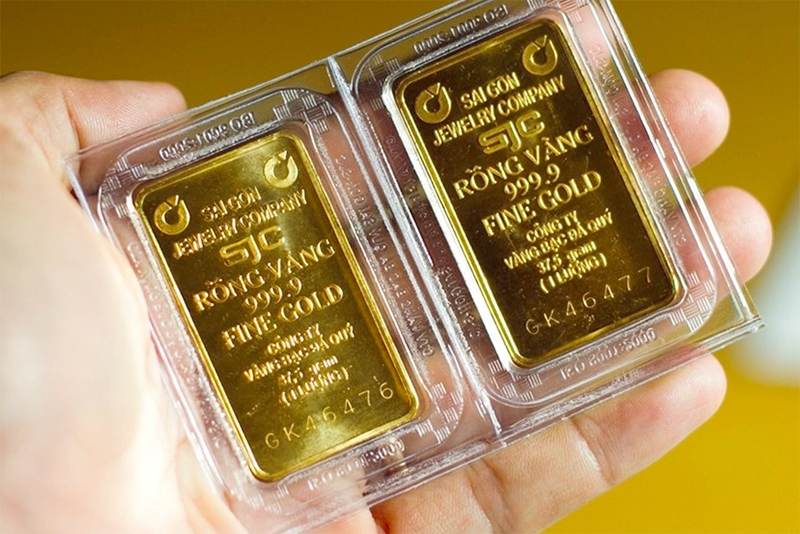 Giá vàng trong nước tăng mạnh, đắt hơn vàng thế giới 11 triệu đồng/lượng (Ảnh minh họa: KT)