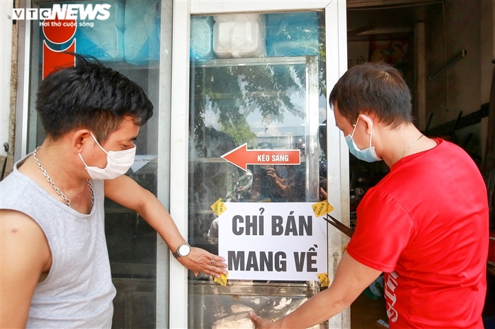 hanoi eateries in green areas allowed to run take-away services picture 2