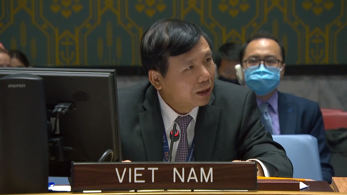 Đại sứ Đặng Đình Quý phát biểu tại phiên thảo luận về Afghanistan