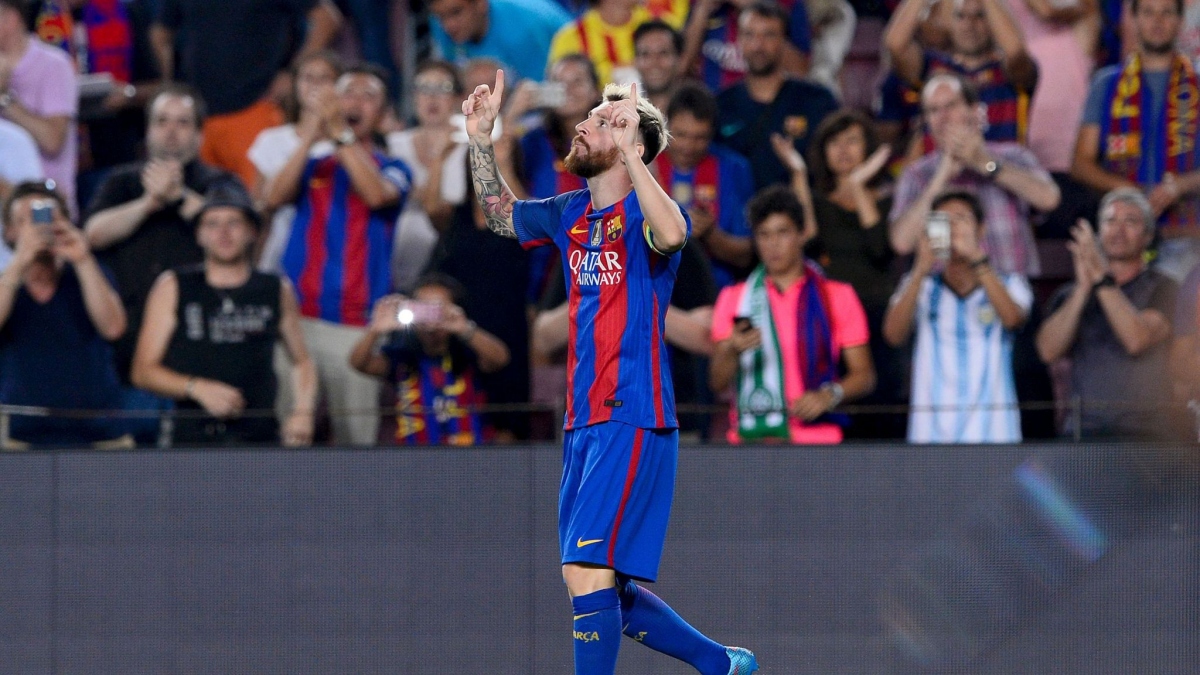 Messi trong trận đấu Barca thắng Celtic 7-0 ngày này 5 năm trước. (Ảnh: Getty). 
