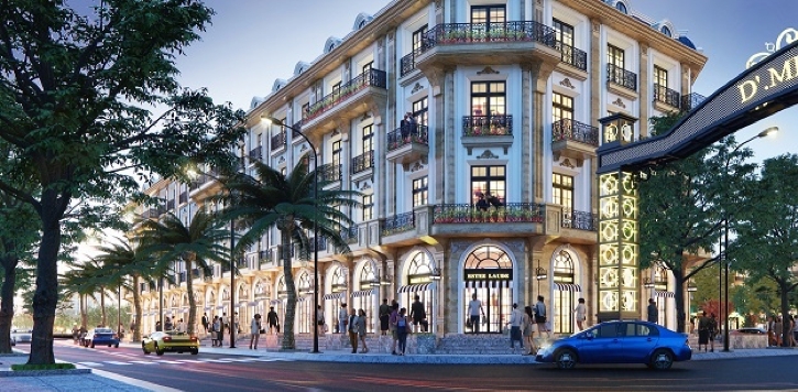 Shophouse D’. Metropole Hà Tĩnh hội tụ những yếu tố sáng giá.