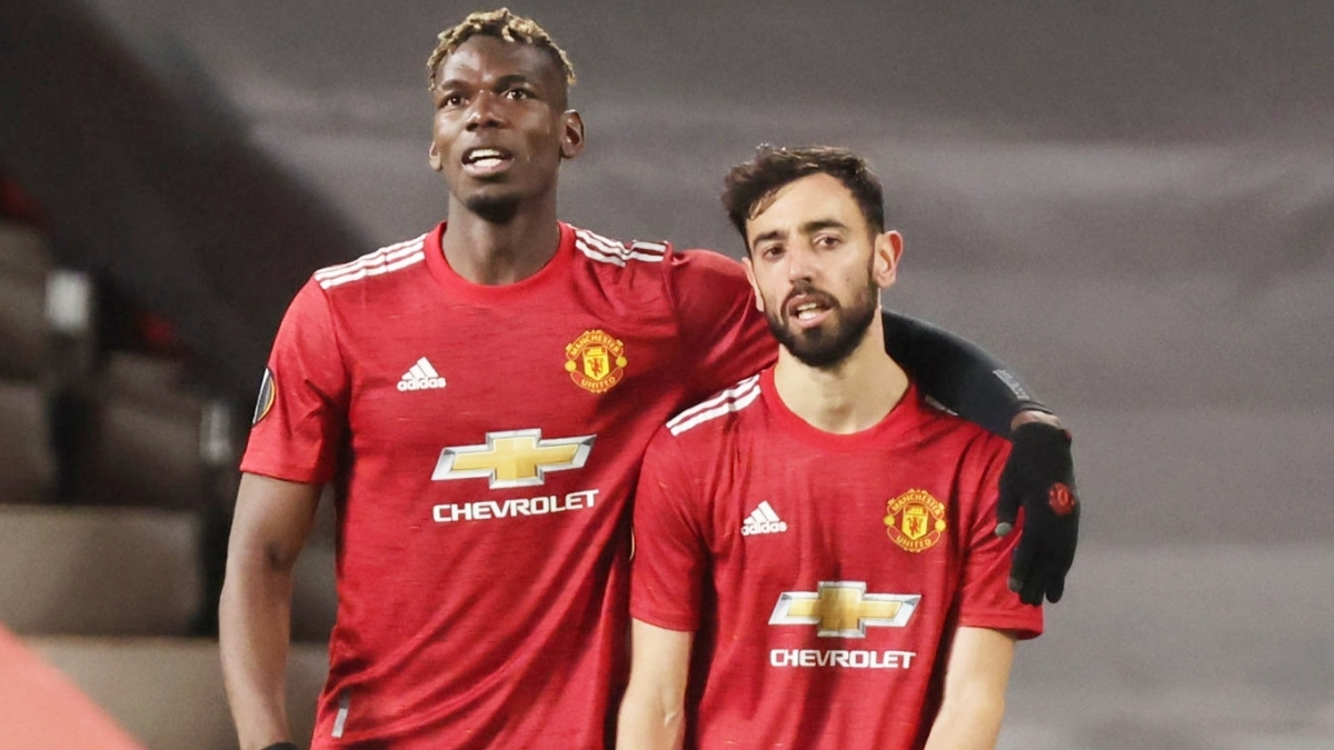 MU nỗ lực gia hạn hợp đồng với Pogba và Bruno Fernandes (Ảnh: Getty).