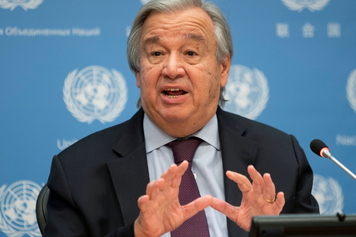 Tổng Thư ký Liên hợp quốc Antonio Guterres. Ảnh: Reuters