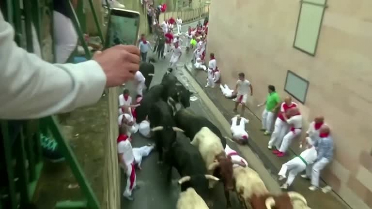 Lễ hội chạy đua với bò - San Fermin. Nguồn Reuters.