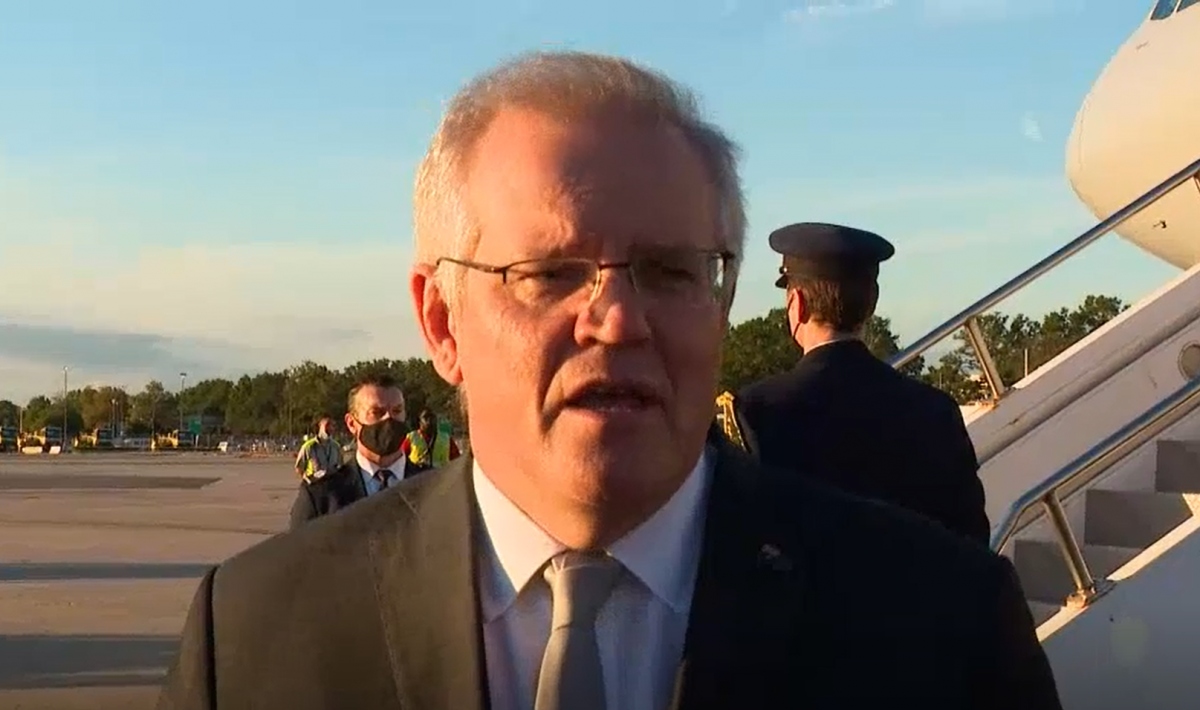 Thủ tướng Australia trả lời phỏng vấn khi vừa đặt chân đến Mỹ.