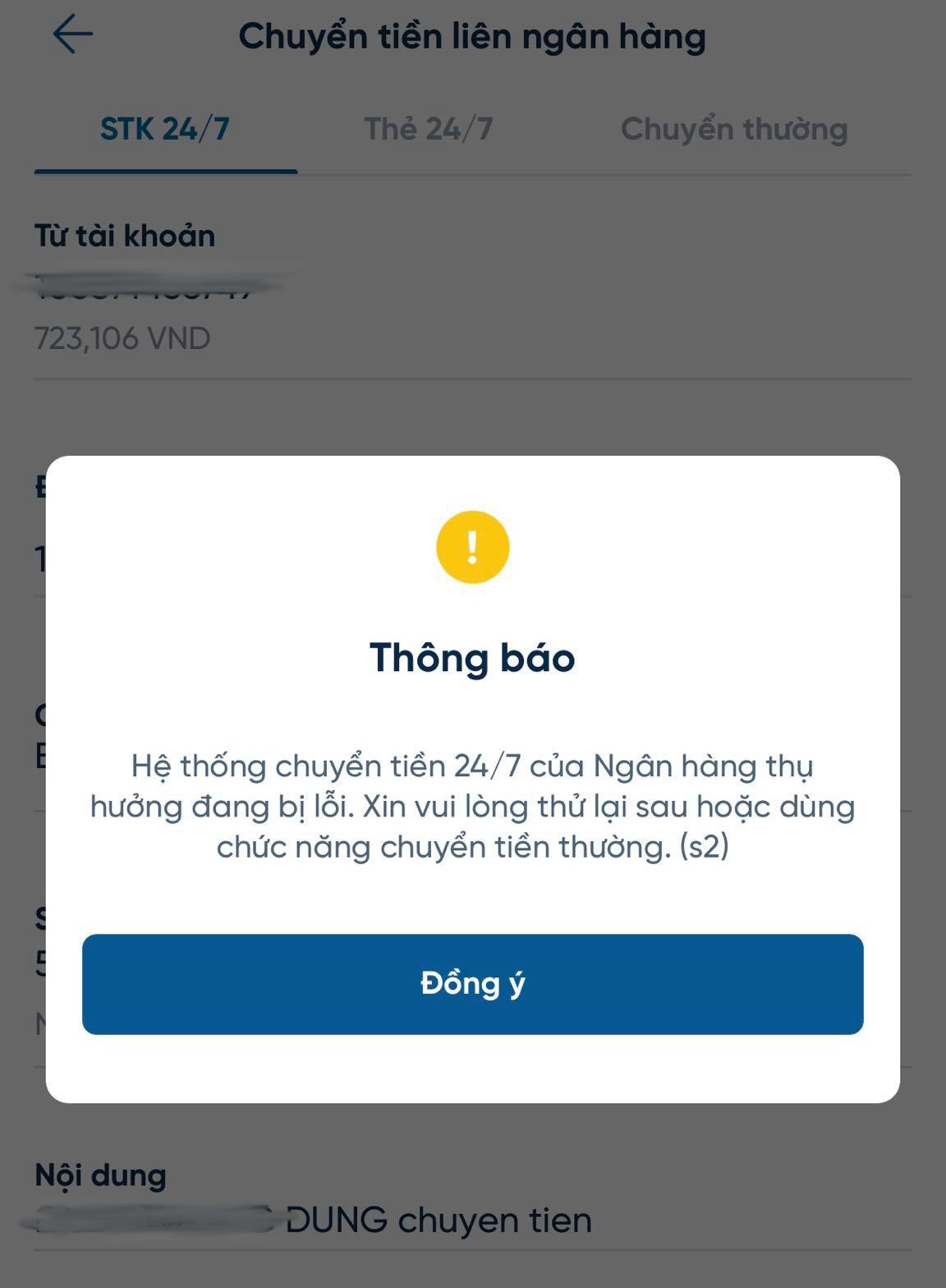 chuyen tien qua internetbanking loi lien tuc, khach hang buc xuc hinh anh 1