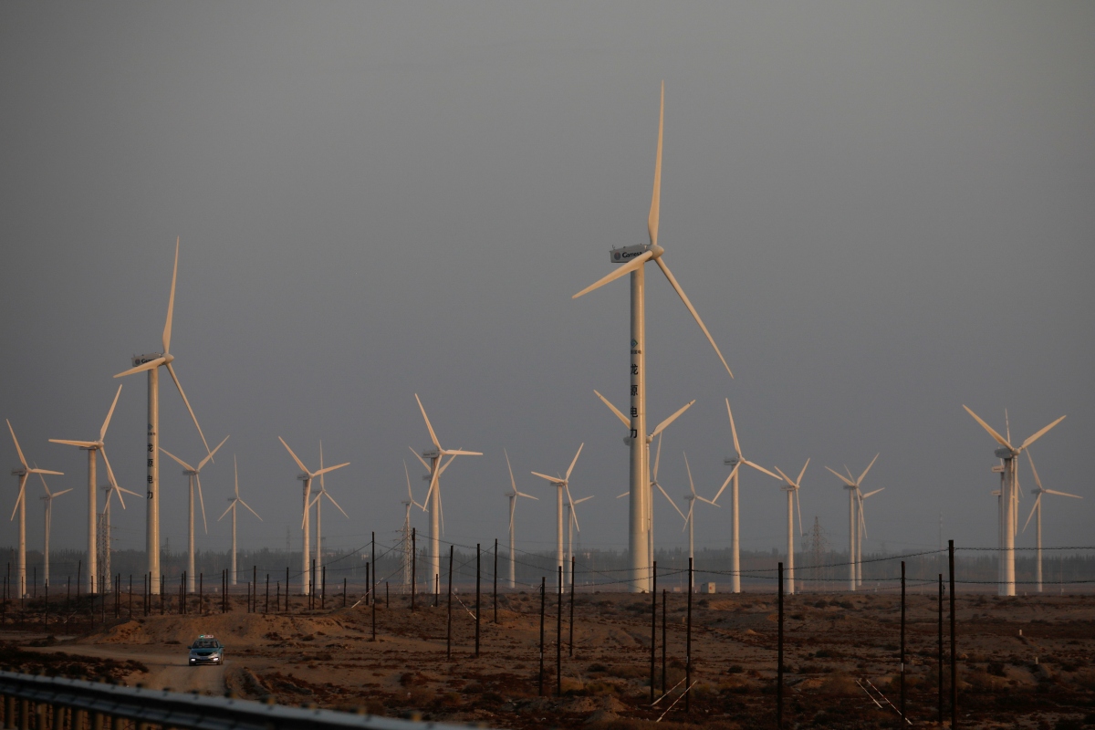 Ảnh minh họa: Trạm điện gió tại tỉnh Cam Túc, Trung Quốc. Nguồn: Reuters
