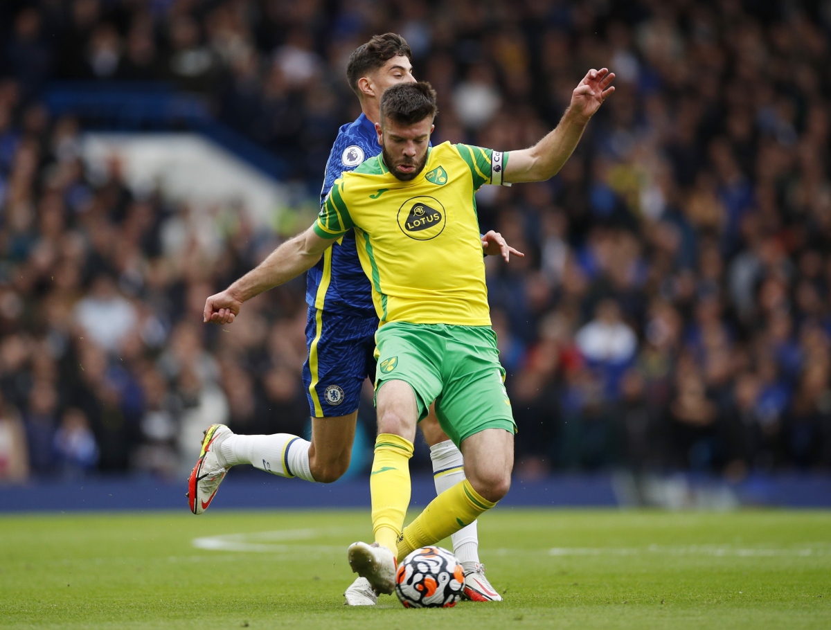 Norwich gặp quá nhiều khó khăn trong chuyến hành quân tới làm khách trên sân Chelsea. (Ảnh: Reuters).