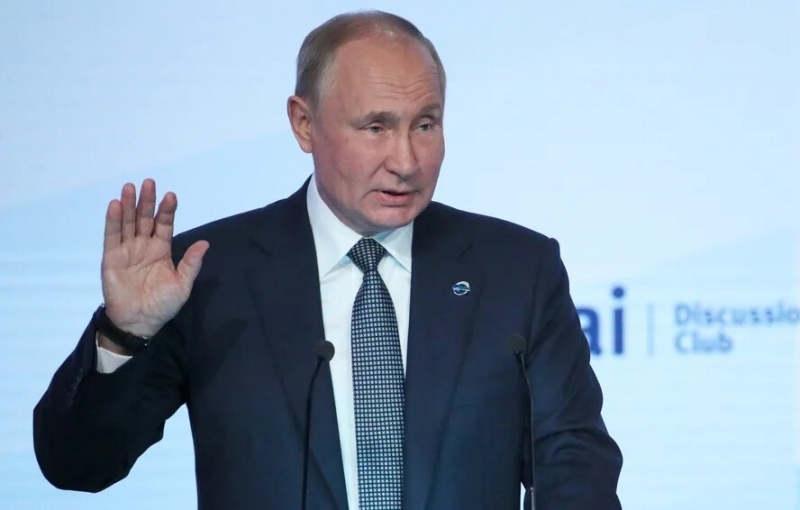 Tổng thống Nga V.Putin tại cuộc họp của CLB thảo luận quốc tế Valdai.Nguồn: Tass
