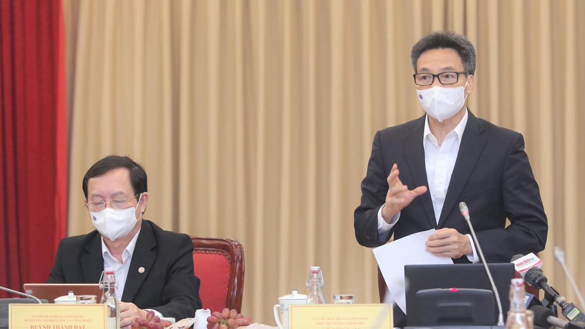 Phó Thủ tướng Vũ Đức Đam phát biểu tại buổi làm việc