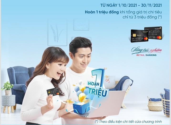 Hoàn tiền lên đến 1.000.000 đồng khi mở thẻ tín dụng quốc tế VietinBank MasterCard