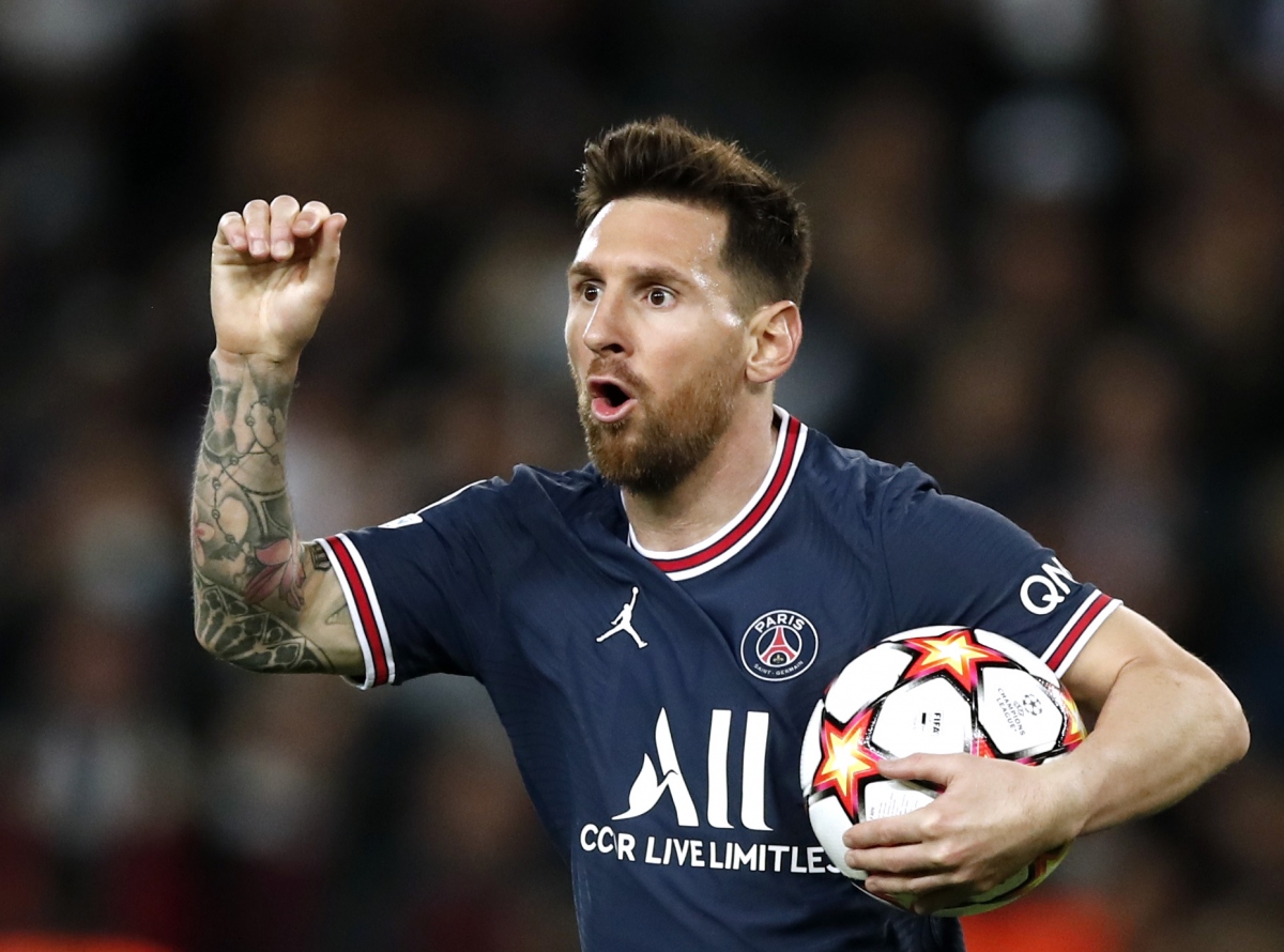 Messi gỡ hòa đúng lúc cho PSG. (Ảnh: Reuters). 