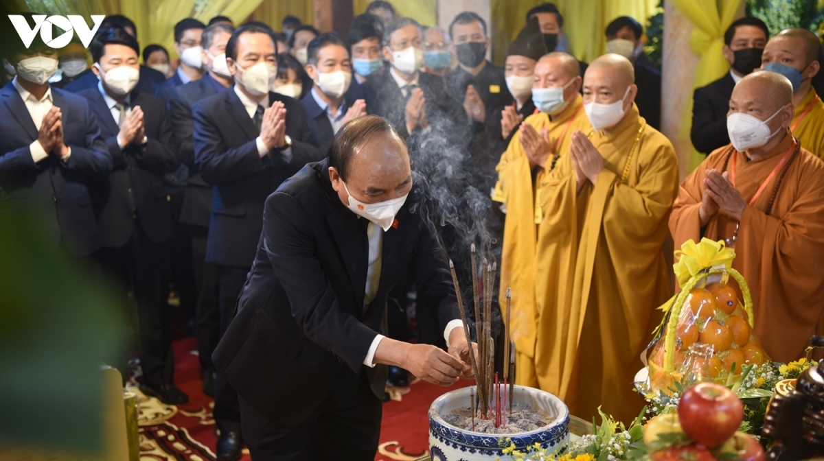 state president pays tribute to buddhist sangha leader picture 1
