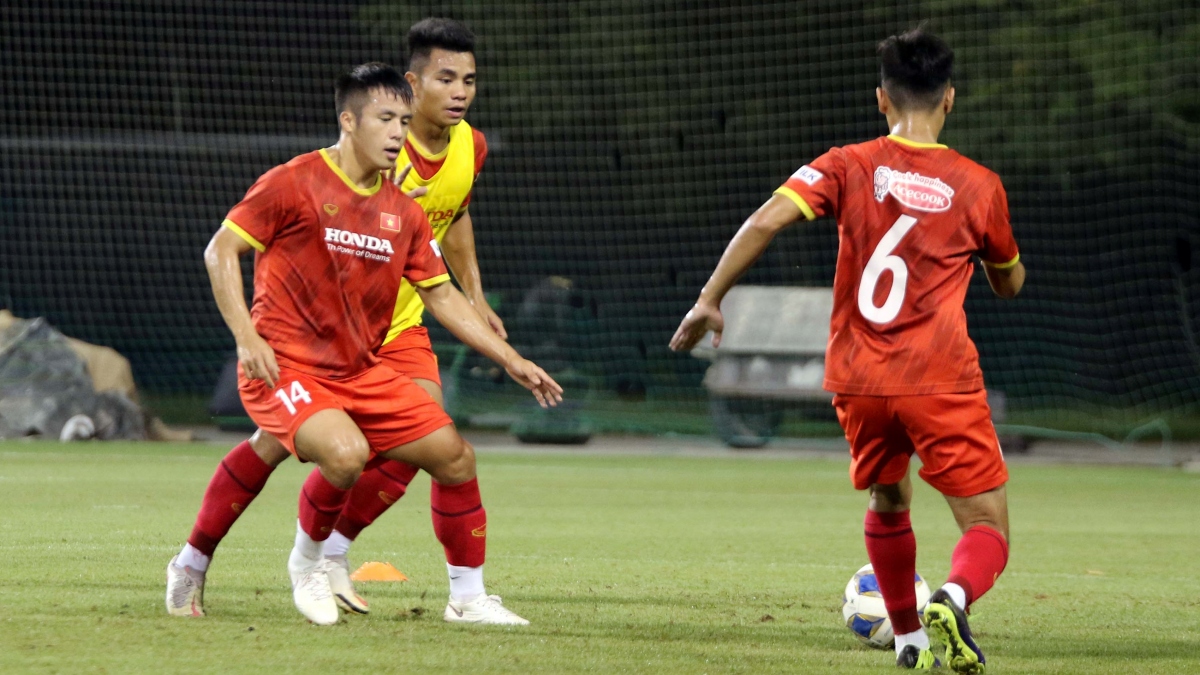 U23 Việt Nam đang tích cực tập luyện chuẩn bị cho vòng loại U23 châu Á 2022 (Ảnh: VFF).