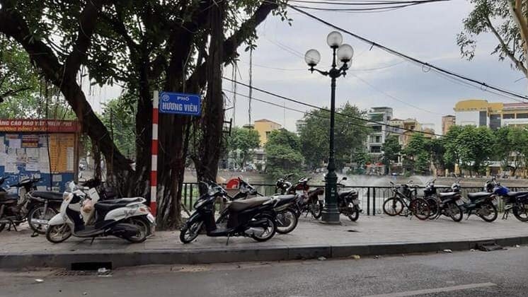 Nơi xảy ra vụ đuổi chém nhau trên phố Hương Yên, Hà Nội.