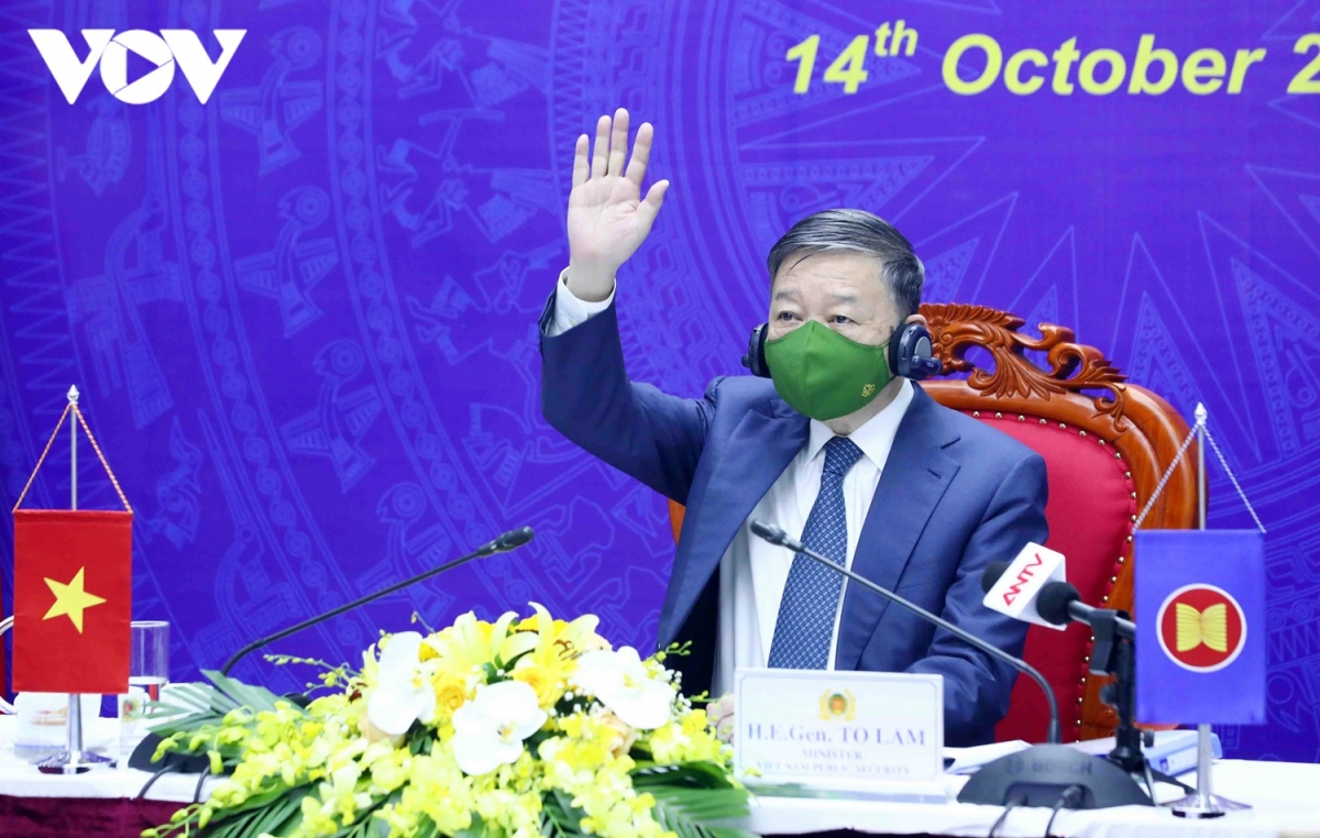 Đại tướng Tô Lâm, Bộ trưởng Bộ Công an, trưởng đoàn đại biểu của Việt Nam tại Hội nghị. 