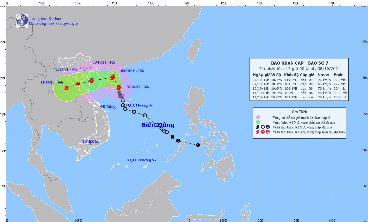 bao so 7 giat cap 11, tren vung bien phia Dong nam da o ha i nam trung quo c hinh anh 1