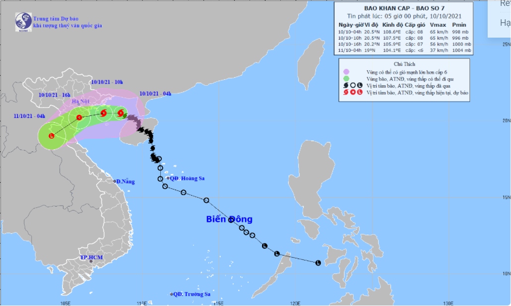 bao so 7 cach bach long vi 100km gio giat cap 10, bien Dong sap don them bao kompasu hinh anh 1