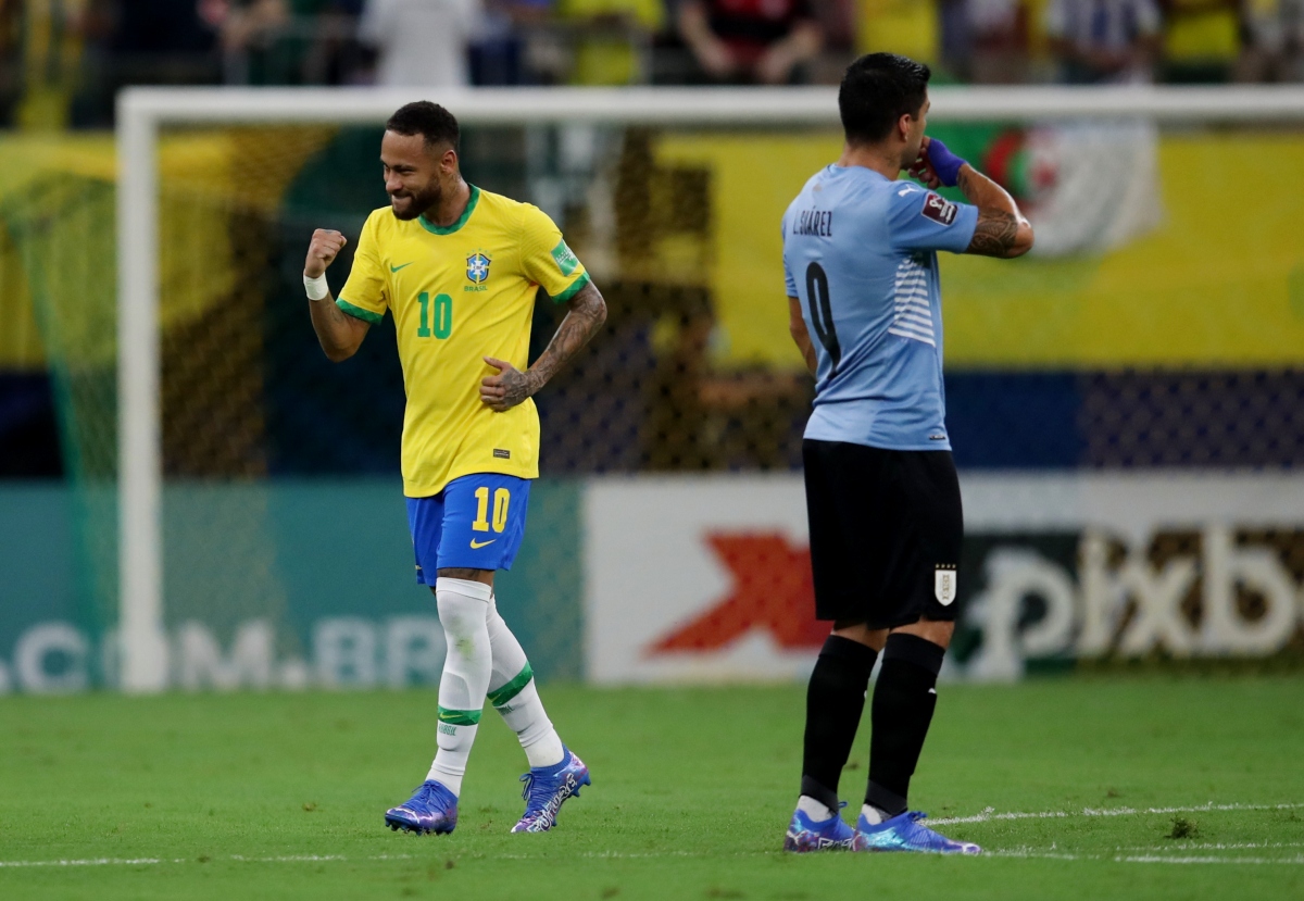 neymar che mo suarez - cavani, brazil dai thang uruguay hinh anh 1