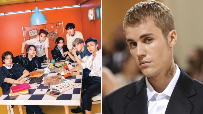 justin bieber dan dau loat de cu, bts doi dau blackpink tai giai thuong mtv emas hinh anh 1