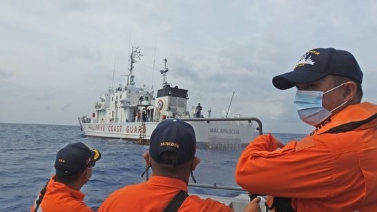 Tàu tuần tra Philippines trên Biển Đông tháng 4 năm 2021 (Nguồn: Rappler)