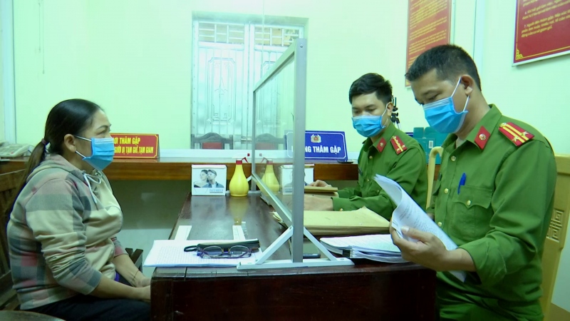 Đối tượng Hà Minh Phú tại cơ quan công an