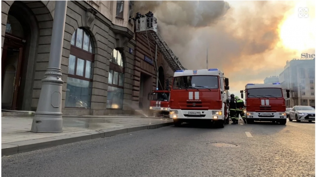 The building í located on Tverskaya-Yamskaya 1, Moscow. (Photo: Russian Ministry of Emergency Situations).