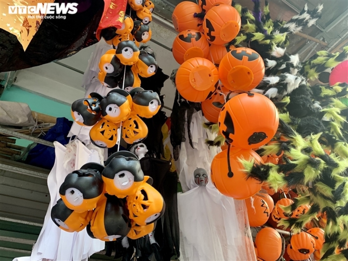 Each year, pumpkin-shaped lanterns prove to be the most popular item on sale.