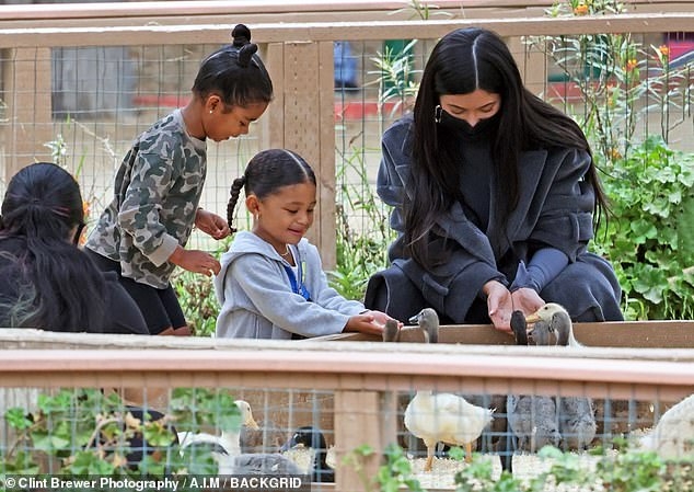 kylie jenner len do dang rong giau bung bau khi di tham trang trai bi ngo hinh anh 6