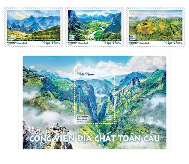 stamp collection features global geoparks in vietnam picture 1