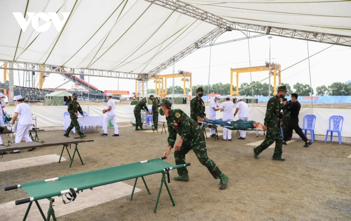 A field hospital is also set up which is capable of giving first aid and treatment to the victims.
