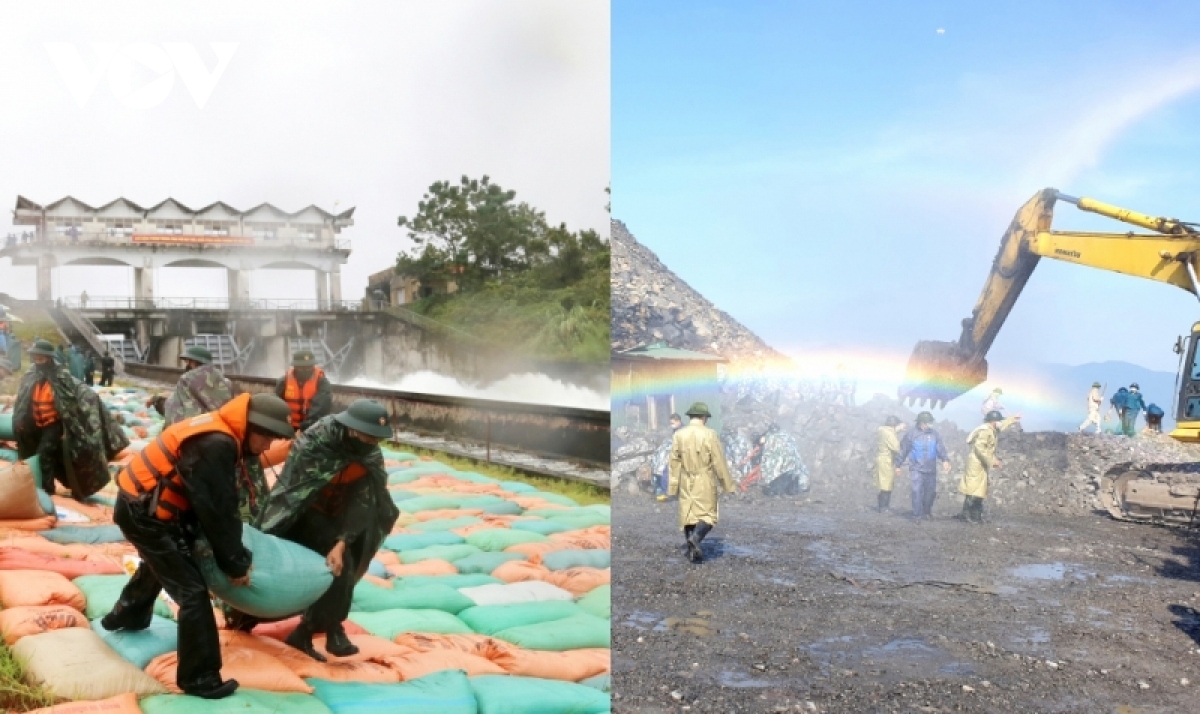 Meanwhile, troops are deployed in coastal areas of the mainland to reinforce sea dyke embankments, public works, and houses, evacuate local residents from low-lying areas, and provide them with daily foods in safe shelters.