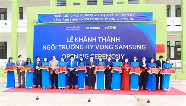 samsung hope school inaugurated in bac giang picture 1