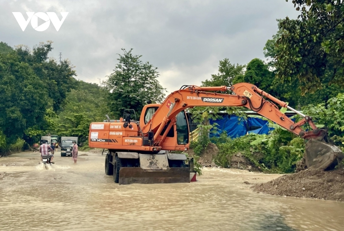 Severe flooding makes local roads impassable.