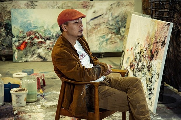 vietnamese painter holds solo exhibition in italy for first time picture 1