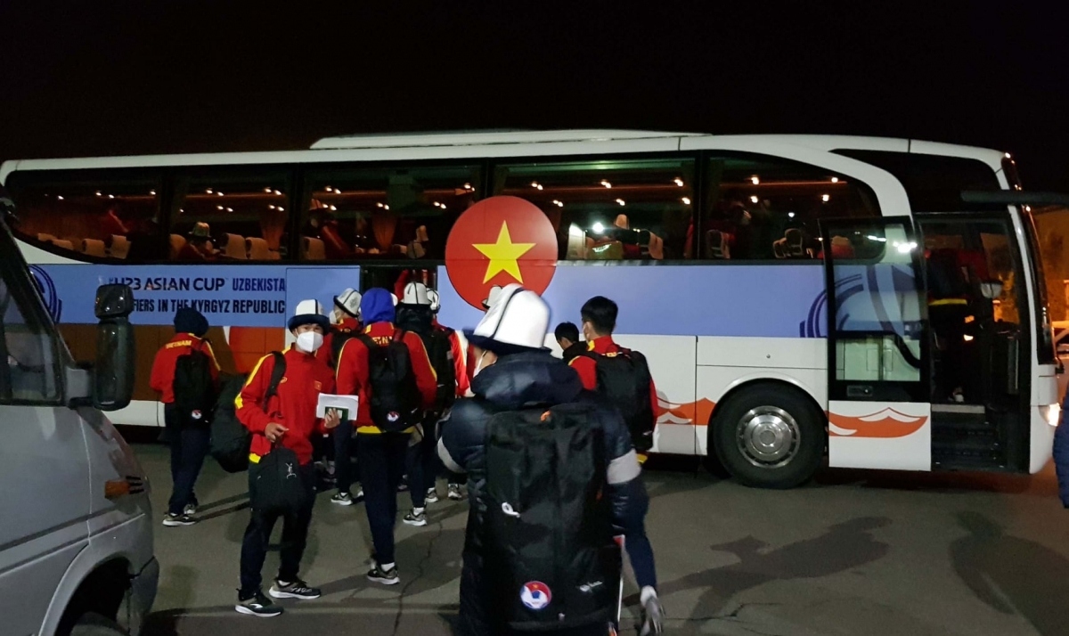 vietnamese u23 squad arrive in kyrgyzstan for afc u23 asian cup qualifiers picture 3